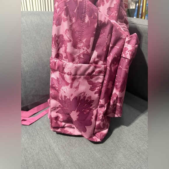 JanSport Pink Floral Backpack - Picture 3 of 5